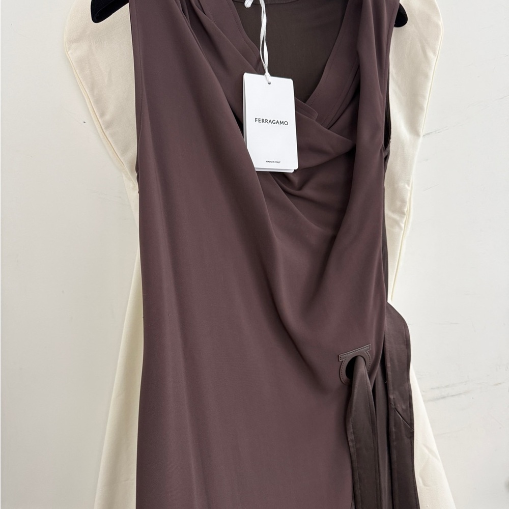 Salvatore Ferragamo Chocolate Brown Dress